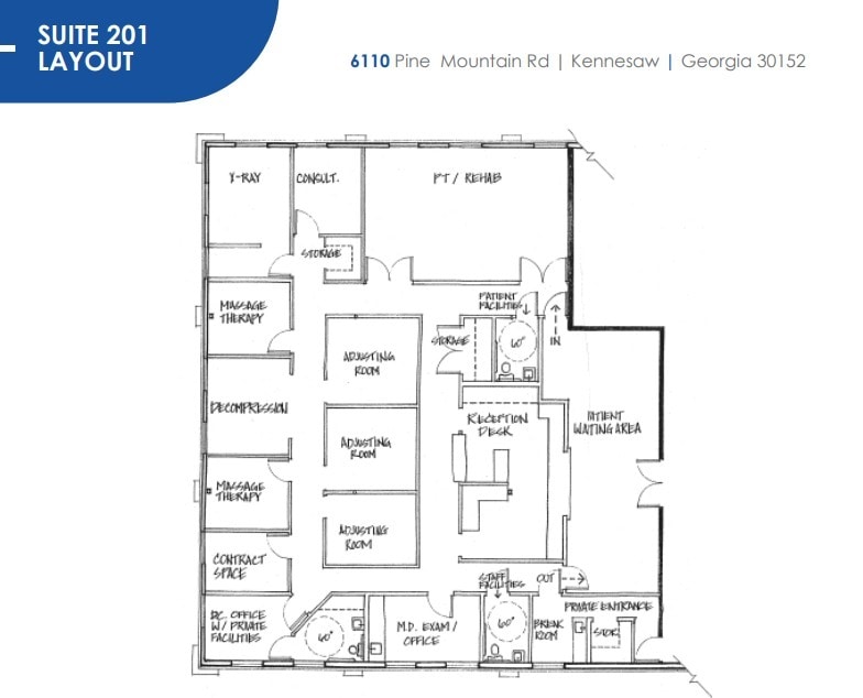 6110 Pine Mountain Rd, Kennesaw, GA for lease Floor Plan- Image 1 of 1