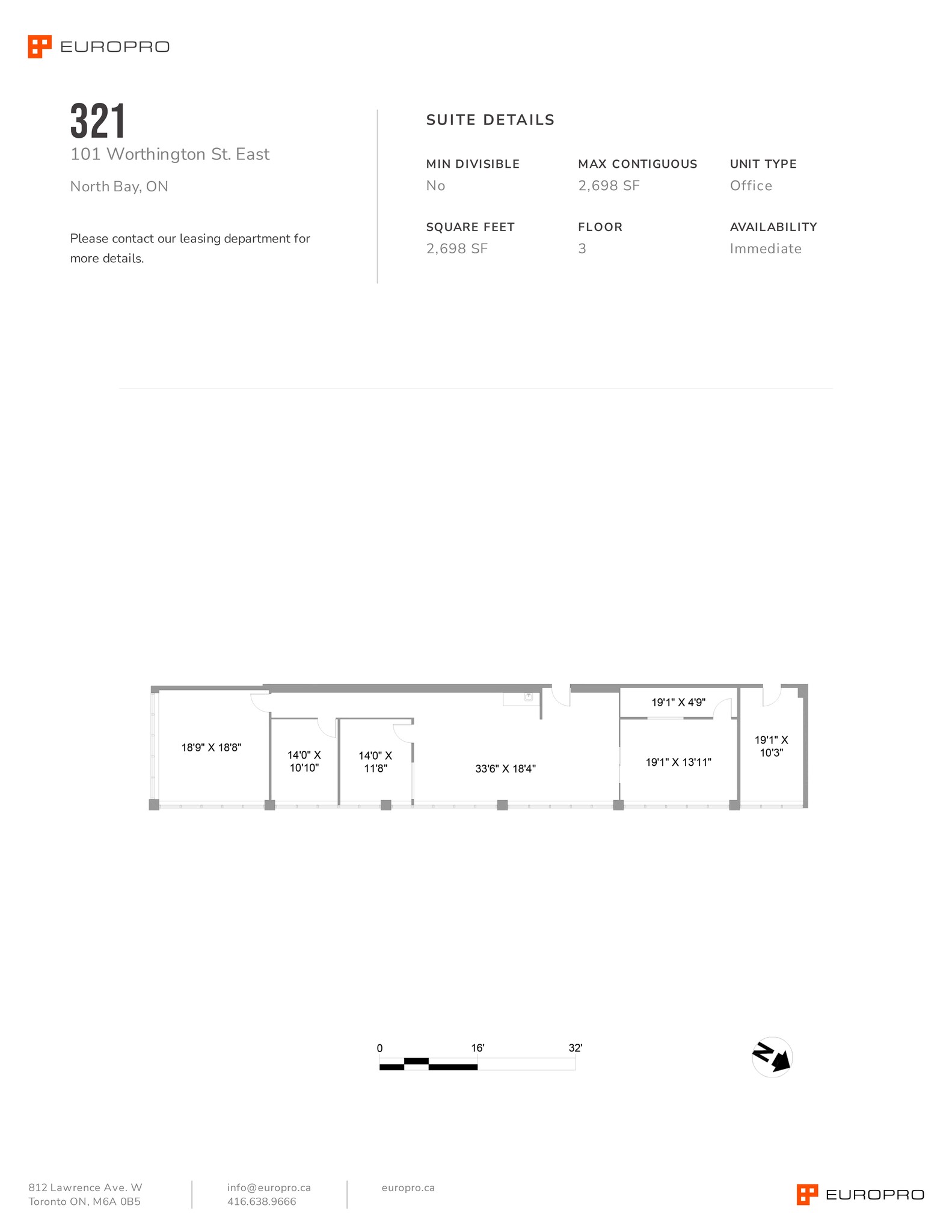 101 Worthington St E, North Bay, ON for lease Site Plan- Image 1 of 1