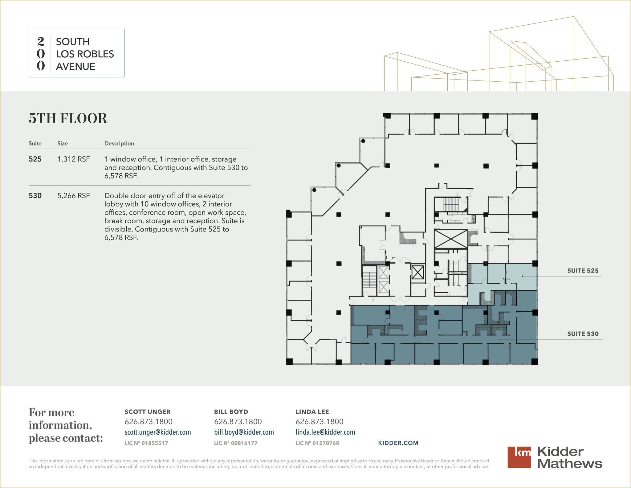 200 S Los Robles Ave, Pasadena, CA for lease Floor Plan- Image 1 of 1