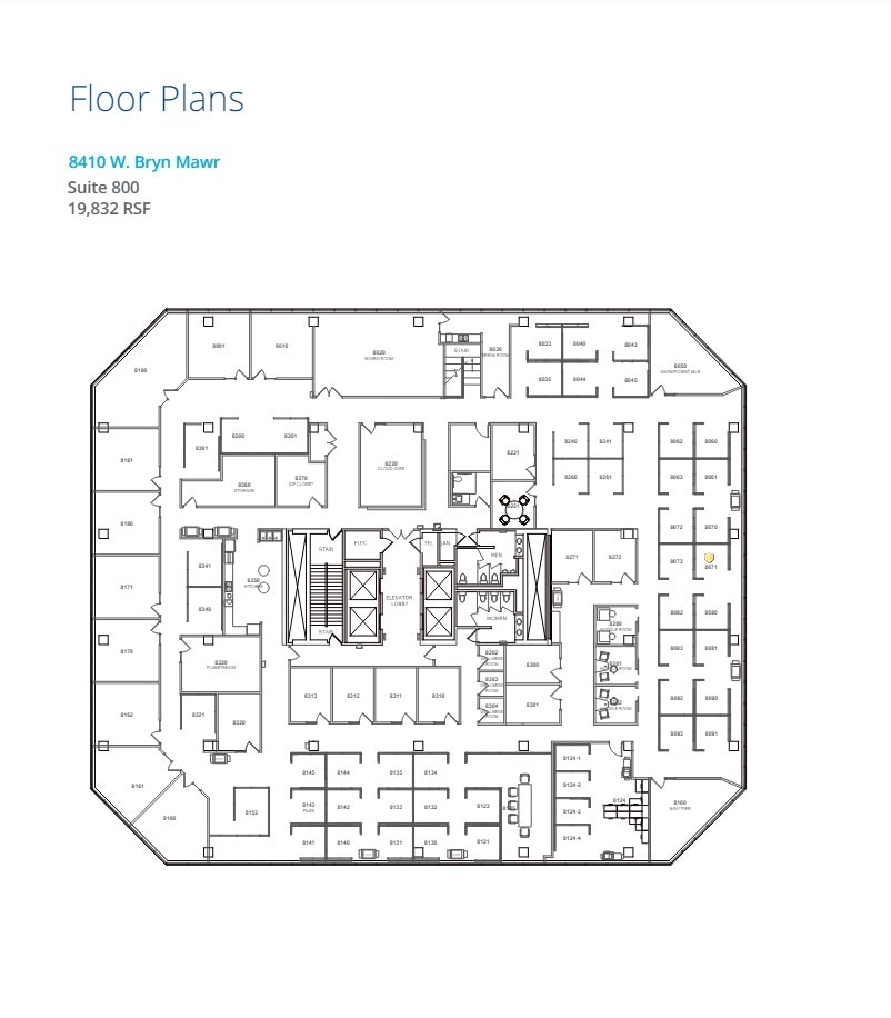 8410 W Bryn Mawr Ave, Chicago, IL for lease Floor Plan- Image 1 of 1