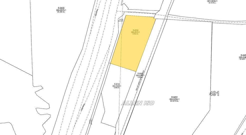 1101 Central Expy S, Allen, TX for sale - Plat Map - Image 1 of 1