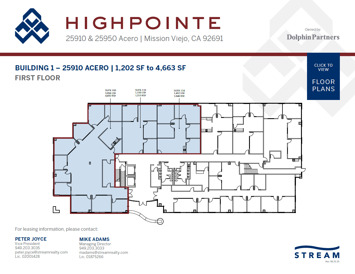 25950 Acero, Mission Viejo, CA for lease Floor Plan- Image 1 of 1