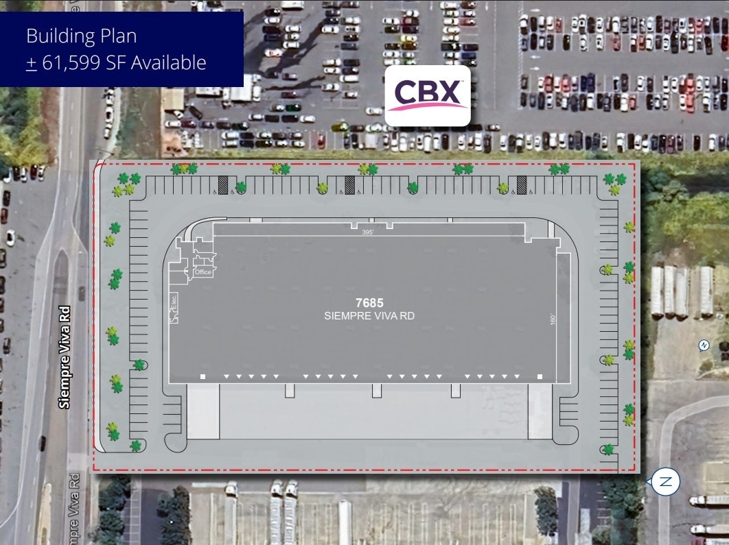 7685 Siempre Viva Rd, San Diego, CA for lease Floor Plan- Image 1 of 1