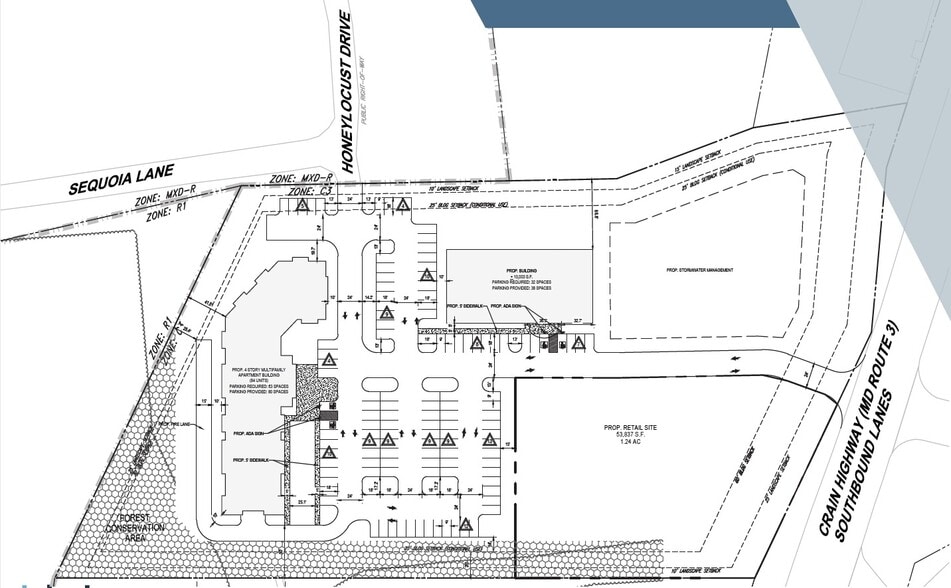1072 Crain Hwy, Gambrills, MD for lease - Site Plan - Image 3 of 3