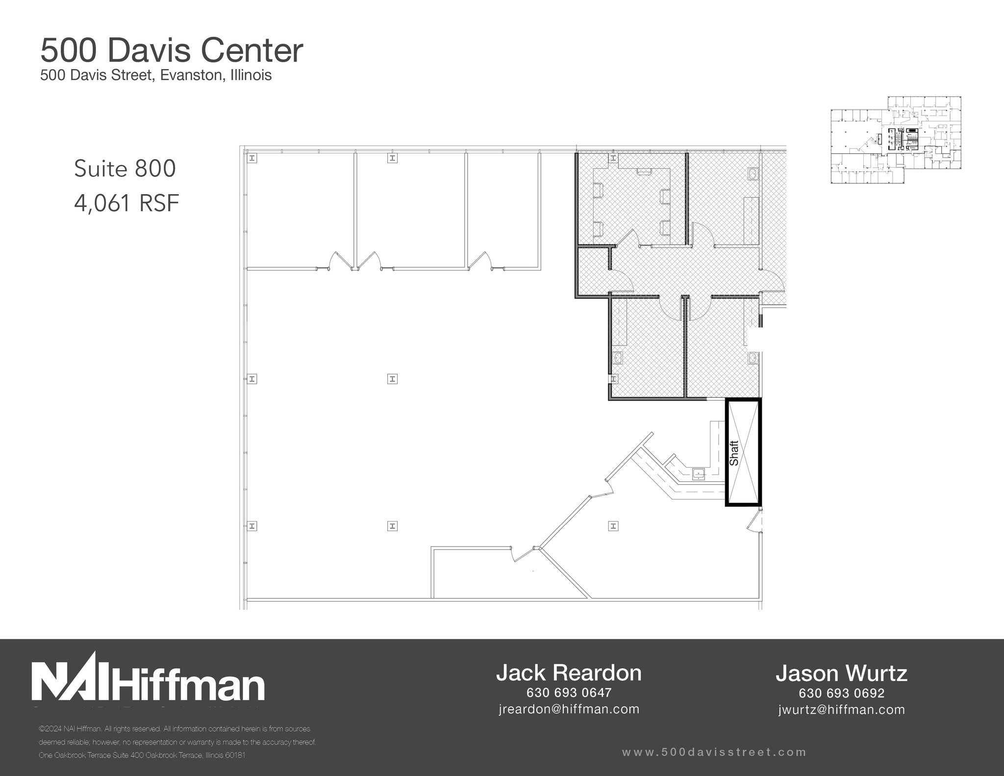 500 Davis St, Evanston, IL for lease Floor Plan- Image 1 of 1