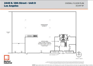 2445-2460 E 12th St, Los Angeles, CA for lease Floor Plan- Image 2 of 2