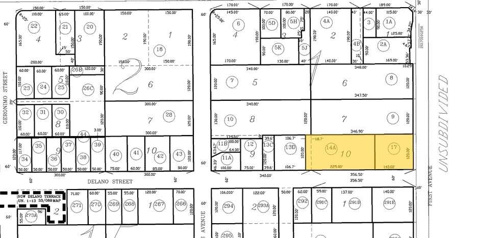 613 E Delano St, Tucson, AZ for sale - Plat Map - Image 2 of 26