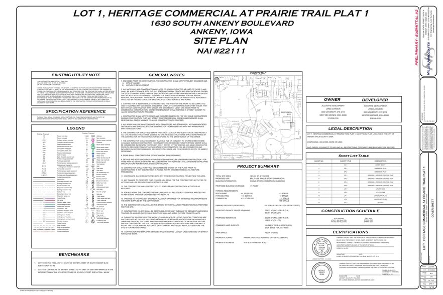 1630 S Ankeny Blvd, Ankeny, IA for lease - Site Plan - Image 1 of 10
