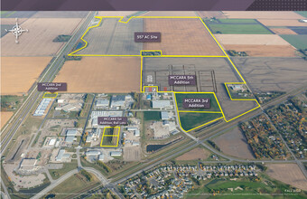 Highway 52, Moorhead, MN - aerial  map view