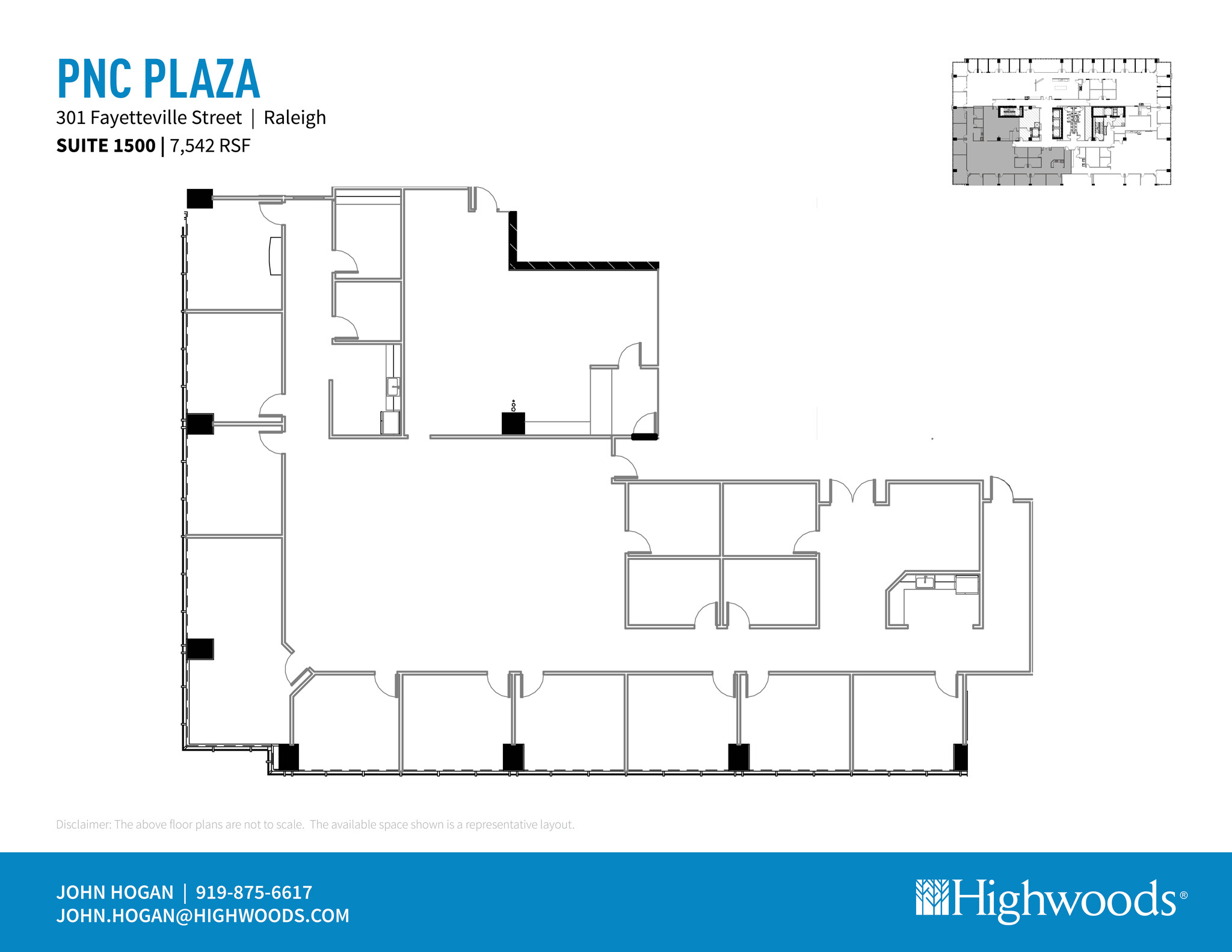 301 Fayetteville St, Raleigh, NC for lease Floor Plan- Image 1 of 1