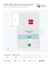 1852 Queen St, Toronto, ON for lease Site Plan- Image 1 of 1