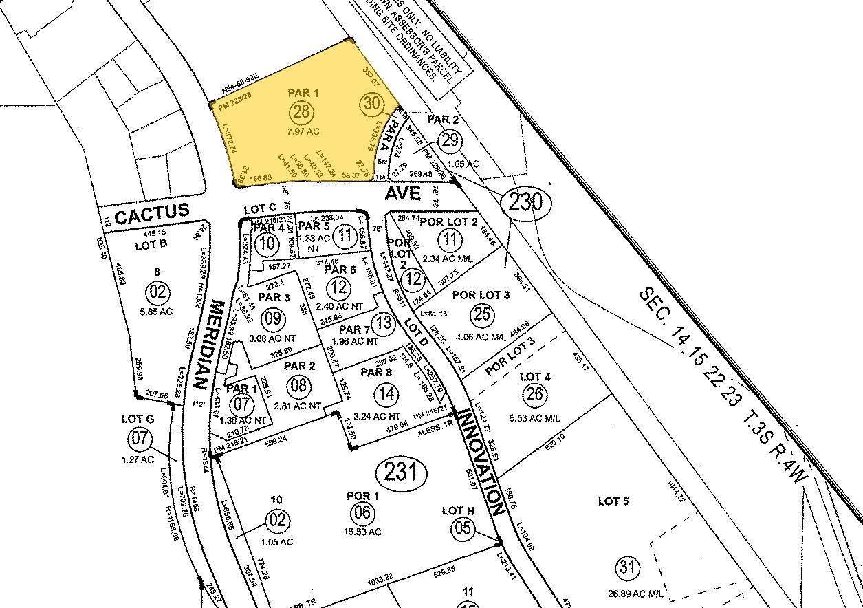 21804 Cactus Ave, Riverside, CA for sale Plat Map- Image 1 of 1