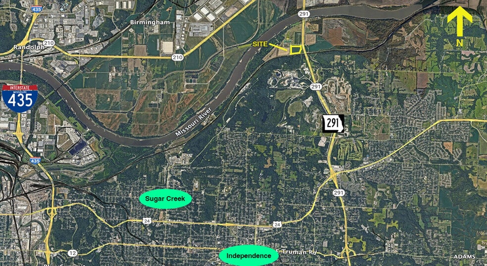 2810-3166 N 291 Hwy, Sugar Creek, MO for sale - Aerial - Image 1 of 5