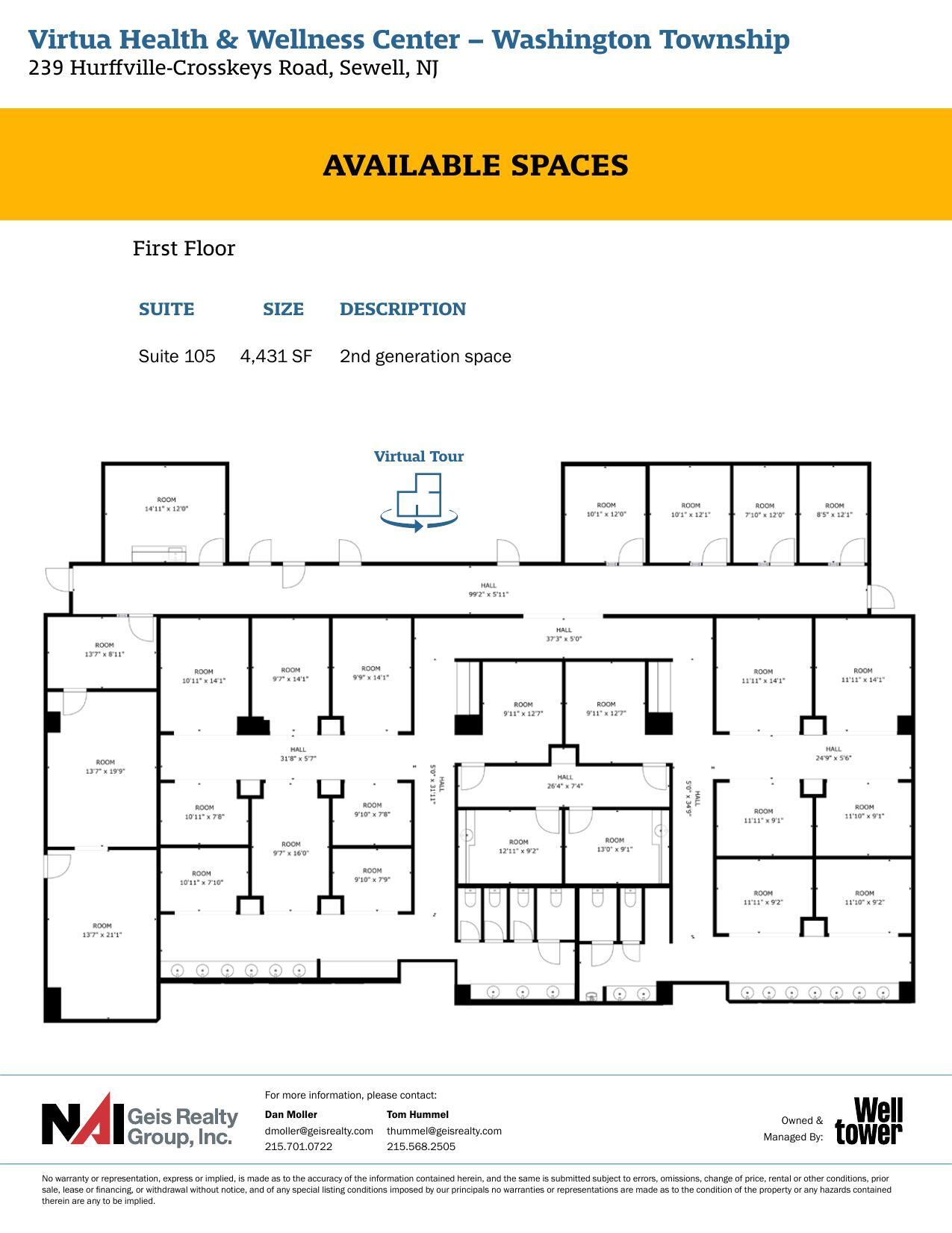 239 Hurffville Crosskeys Rd, Sewell, NJ for lease Floor Plan- Image 1 of 1