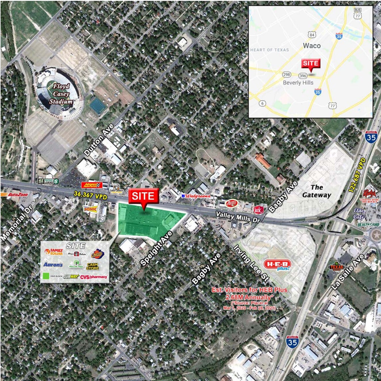 1401 S Valley Mills Dr, Waco, TX 76711 University Center