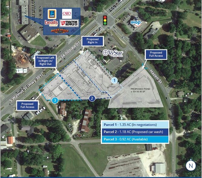 0 S Walnut St, Starke, FL 32091 Retail Pads on Hwy 301 in Starke