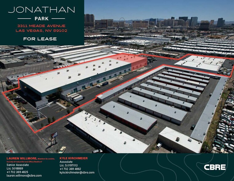 3311 Meade Ave, Las Vegas, NV for lease - Aerial - Image 1 of 23