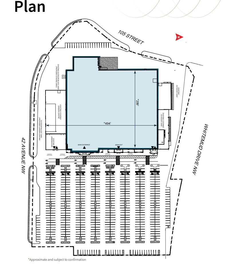 10450 42nd Ave NW, Edmonton, AB for lease Floor Plan- Image 1 of 1