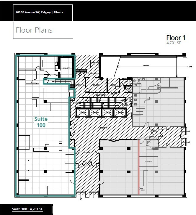 400 5th Ave SW, Calgary, AB for lease Floor Plan- Image 1 of 1