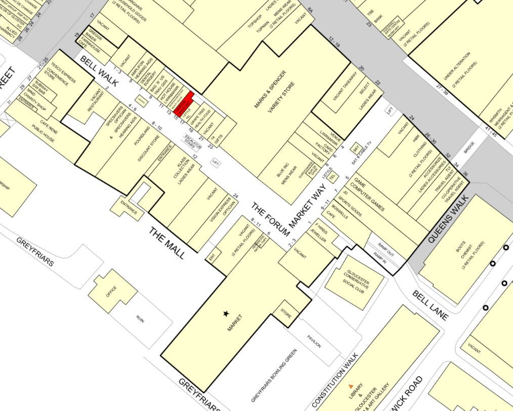 Eastgate St, Gloucester for lease Goad Map- Image 1 of 1