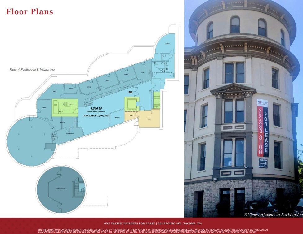 621 Pacific Ave, Tacoma, WA for lease Floor Plan- Image 1 of 2