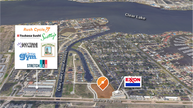 Nec Marina Bay Drive & Cypress Bay Blvd, Kemah, TX - aerial  map view - Image1