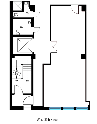 213 W 35th St, New York, NY for lease Floor Plan- Image 1 of 2