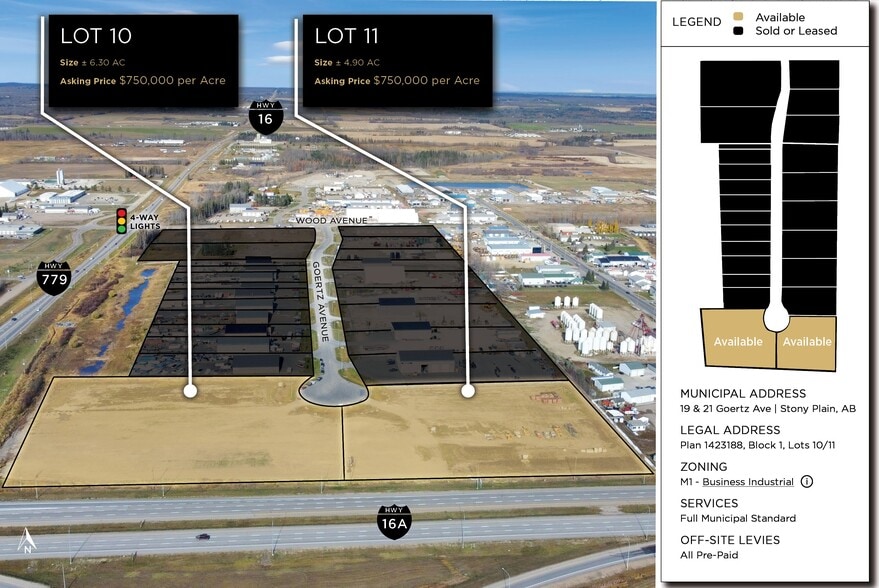 19-21 Goertz Av, Stony Plain, AB for sale - Building Photo - Image 2 of 3
