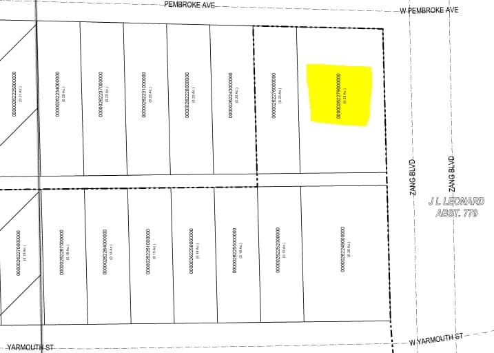 202 W Pembroke Ave, Dallas, TX for lease - Plat Map - Image 2 of 2