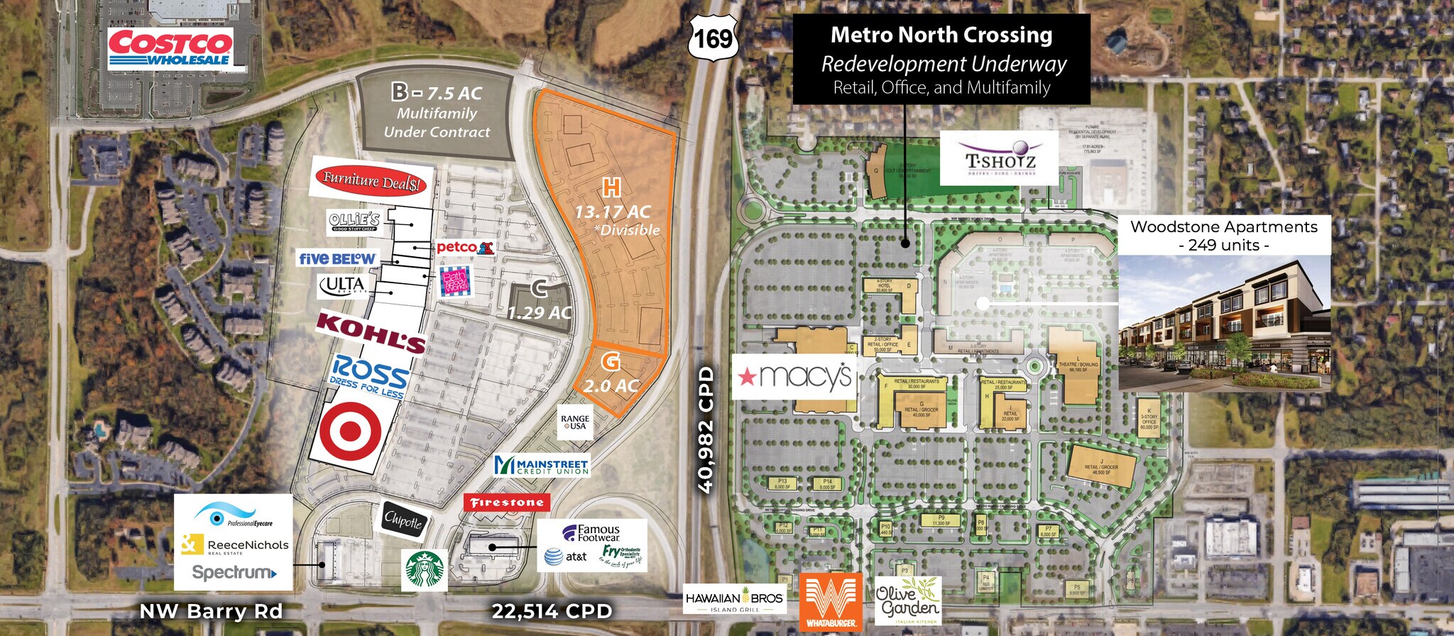 NWC Barry and Highway 169 rd, Kansas City, MO 64155