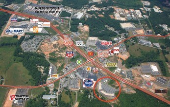 278 Hwy 400 N, Dawsonville, GA - AERIAL  map view