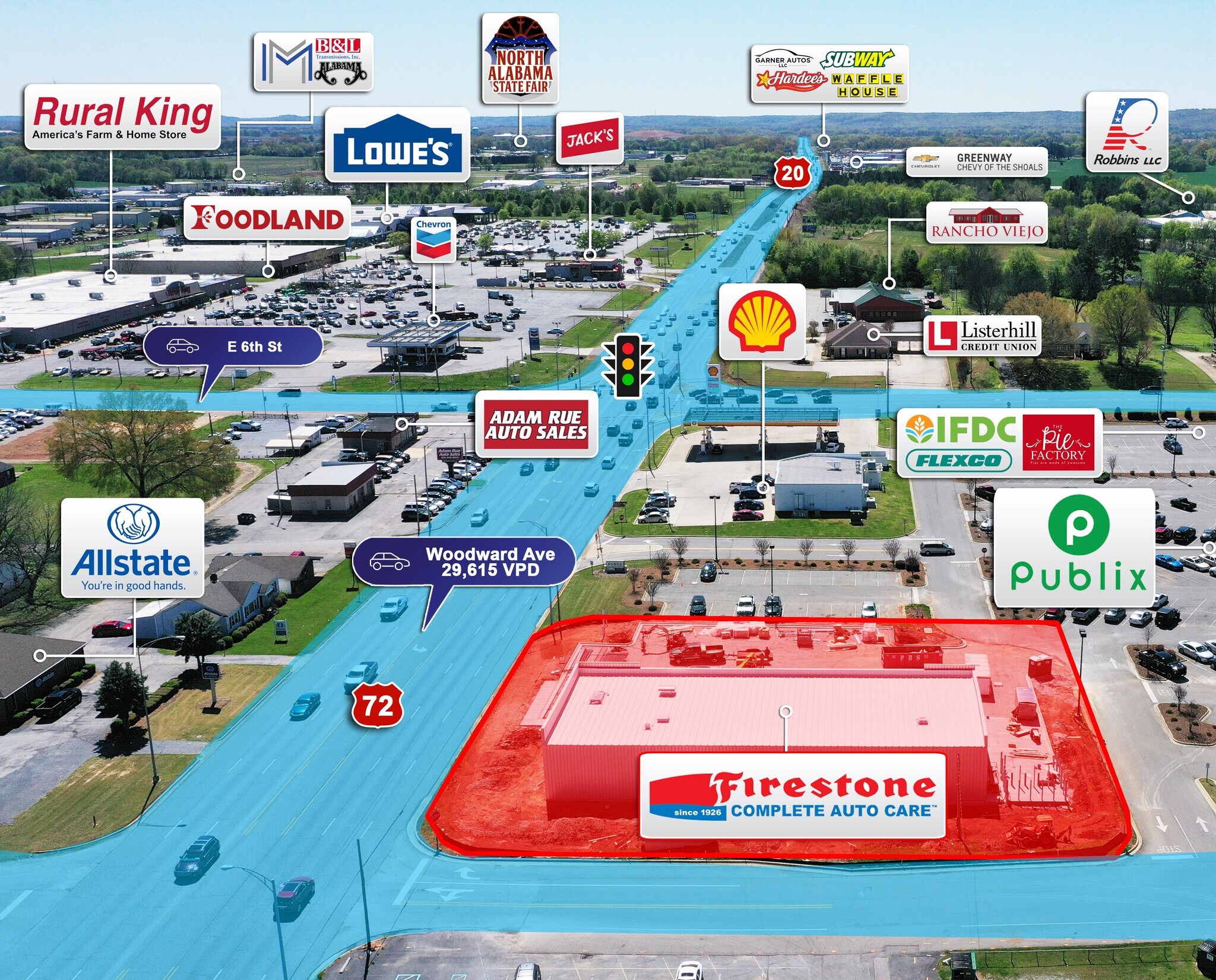 3202 Woodward, Muscle Shoals, AL 35661 Firestone Complete Auto Care