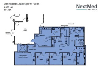 6183 Paseo del Norte, Carlsbad, CA for lease Floor Plan- Image 1 of 1