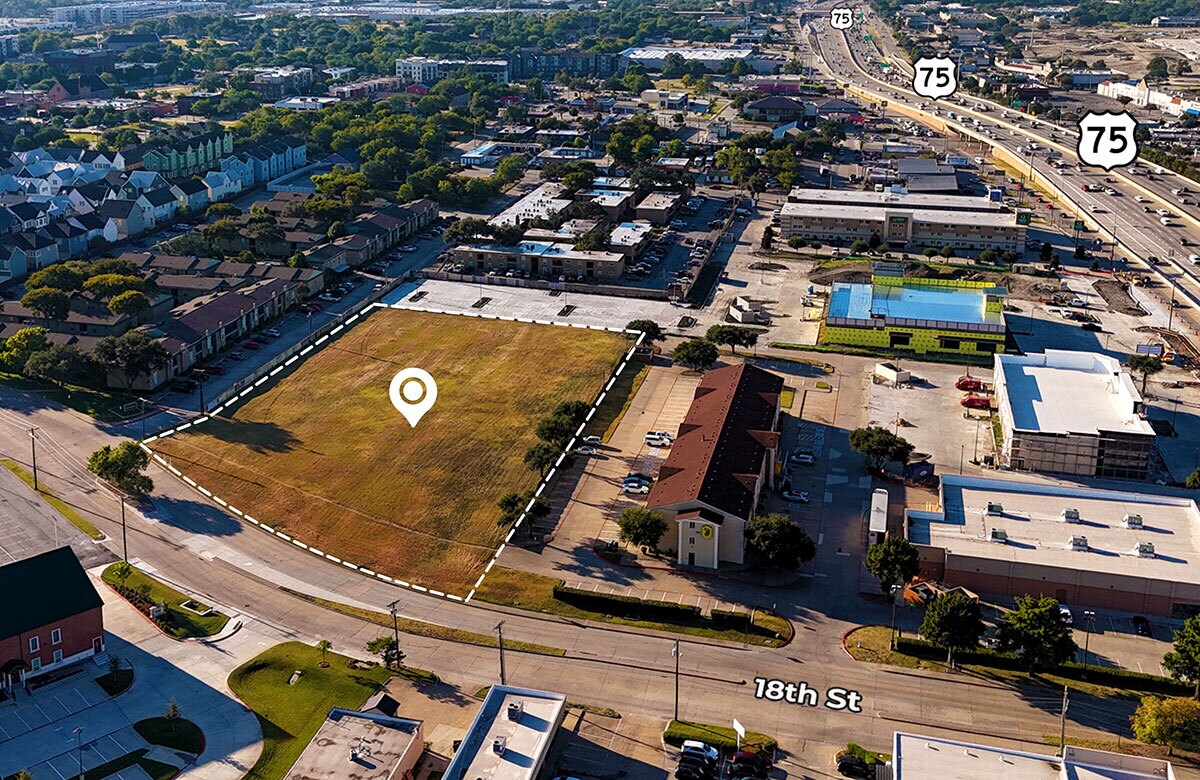SEQ US 75 & 18th St, Plano, TX for sale Aerial- Image 1 of 4