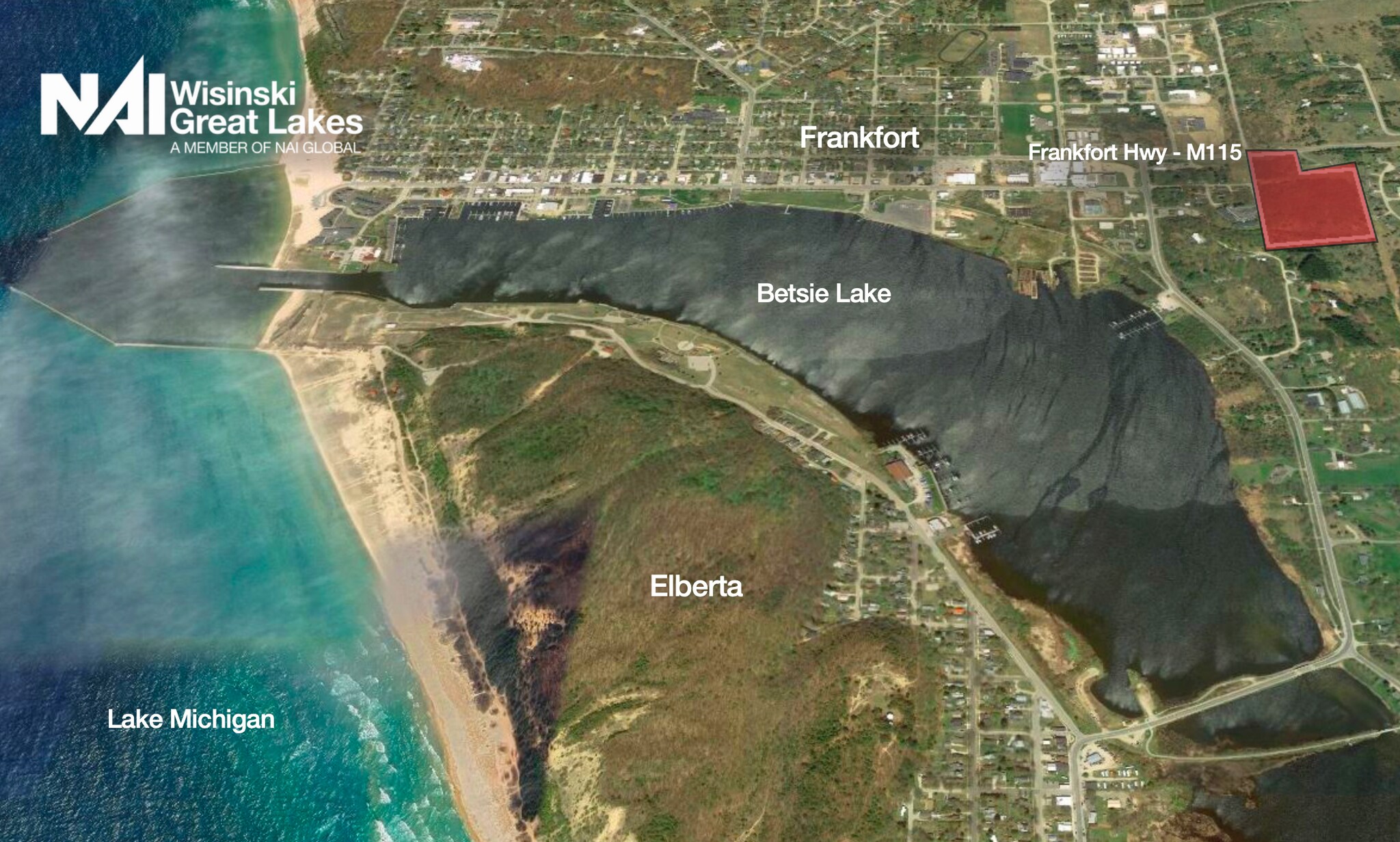 1433 Main St, Frankfort, MI for sale Aerial- Image 1 of 2