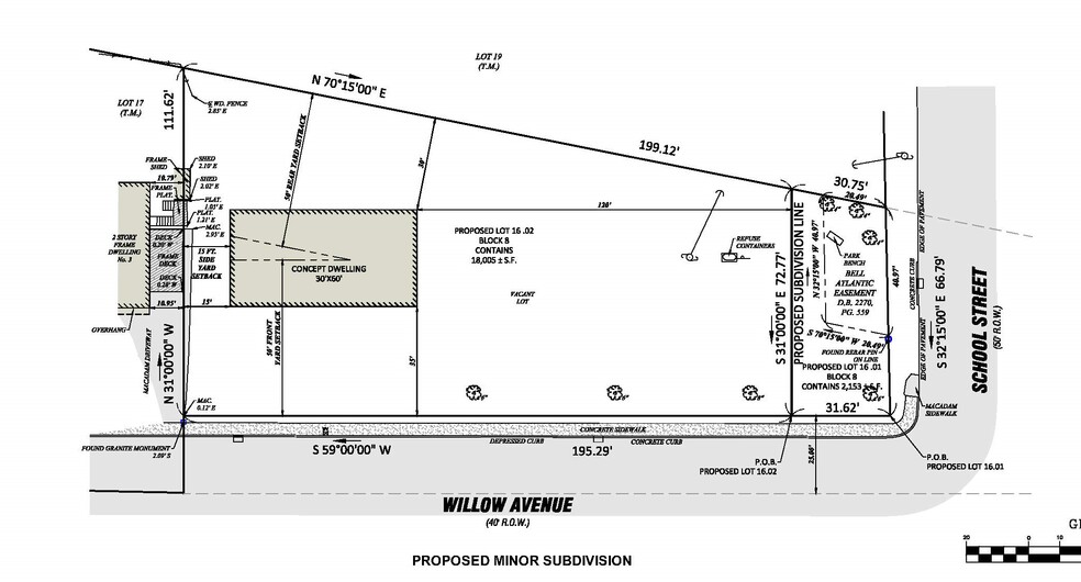 5 Willow ave, Peapack, NJ for sale - Site Plan - Image 2 of 3