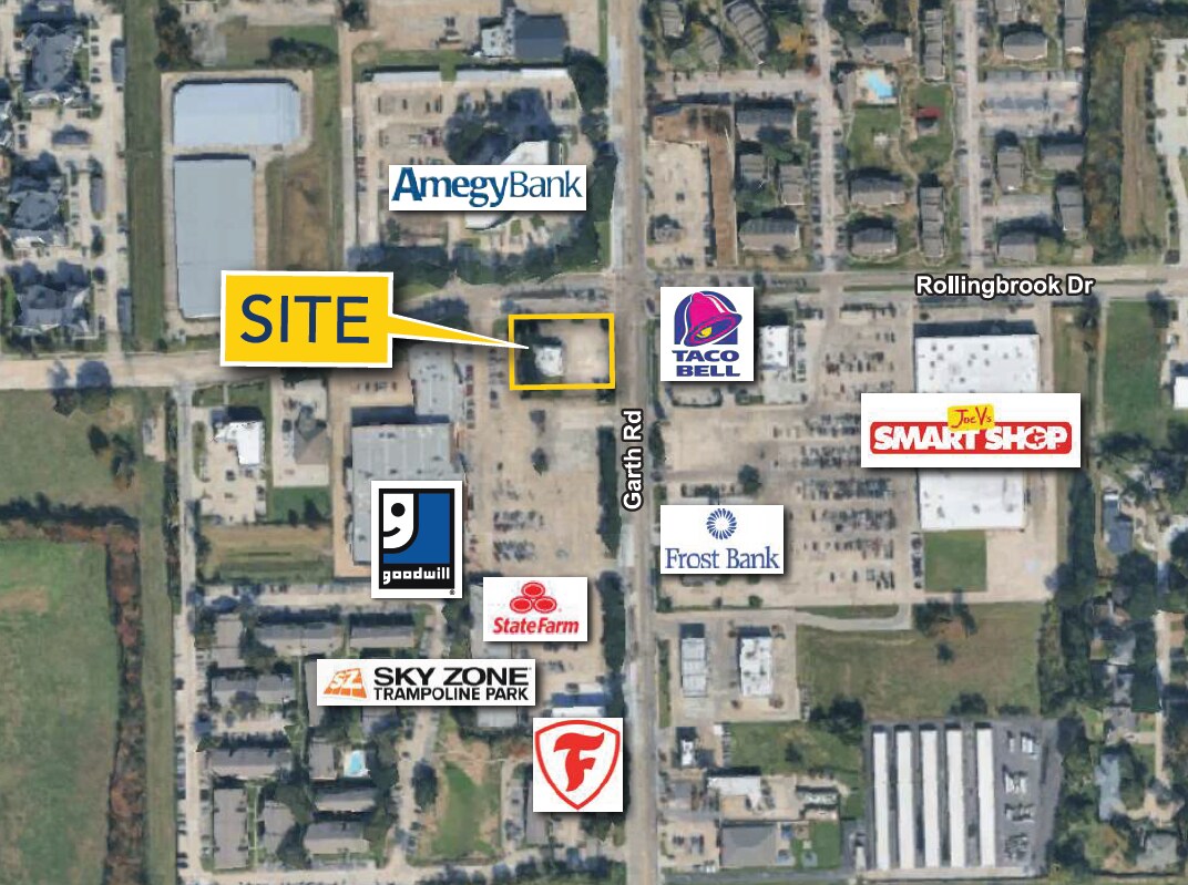 3525 Garth Rd, Baytown, TX for sale Aerial- Image 1 of 4