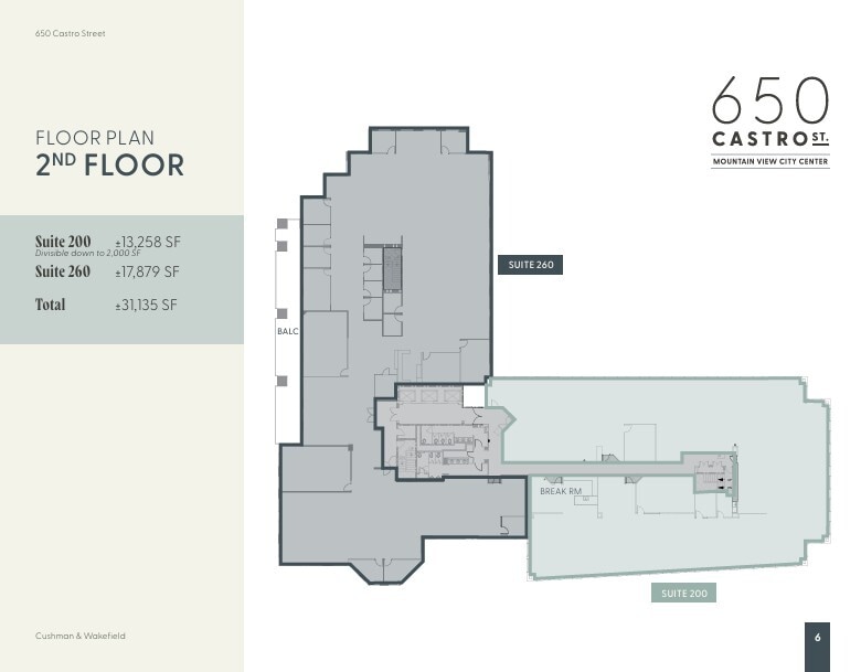650 Castro St, Mountain View, CA for lease Floor Plan- Image 1 of 1