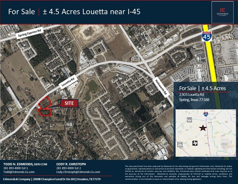 2303 Louetta Rd, Spring, TX 77388 Land for Sale