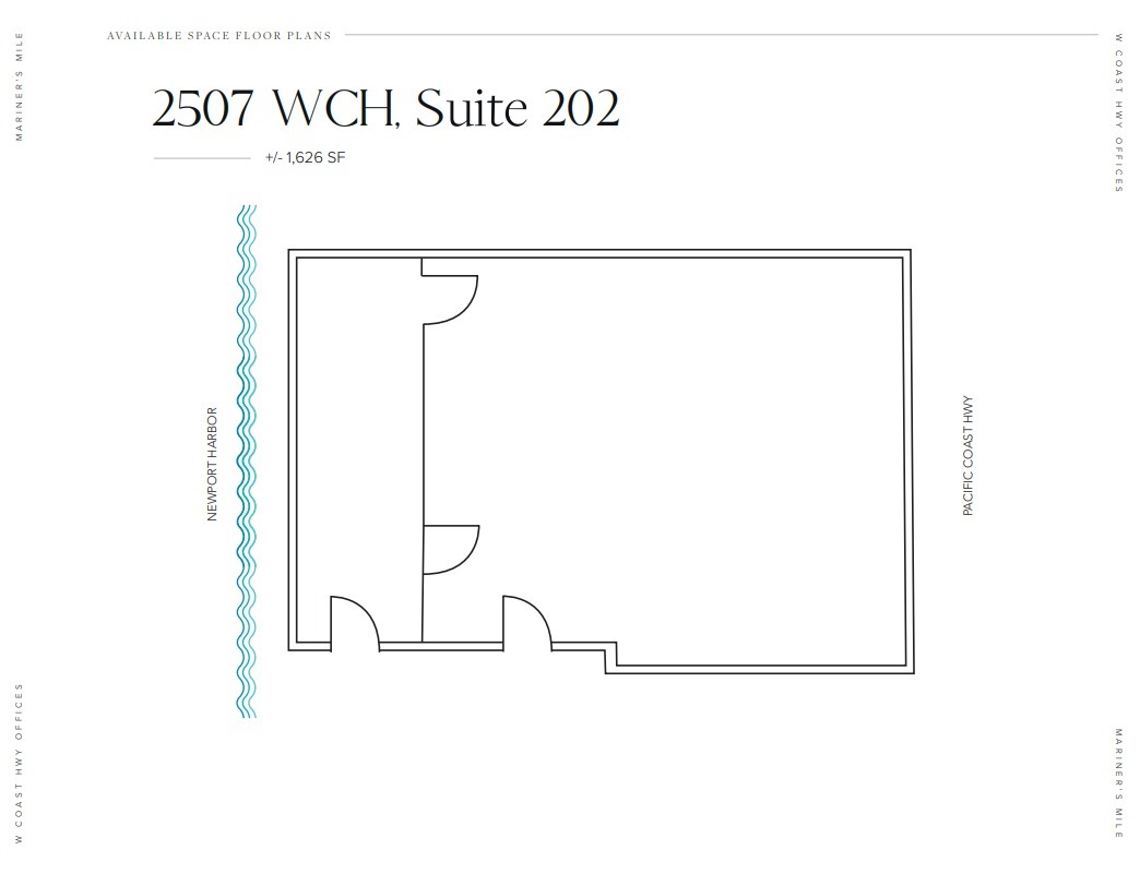 2507 W Coast Hwy, Newport Beach, CA for lease Floor Plan- Image 1 of 1