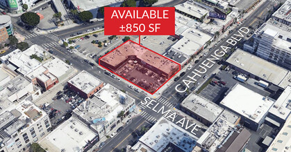 1544 N Cahuenga Blvd, Hollywood, CA - aerial  map view - Image1