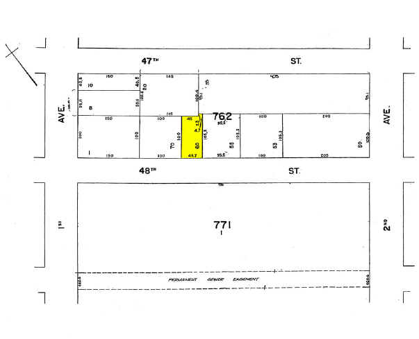 133-137 48th St, Brooklyn, NY for lease - Plat Map - Image 2 of 2