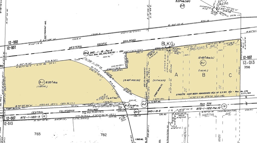 37887-37975 Shinn St, Fremont, CA for sale - Plat Map - Image 2 of 5
