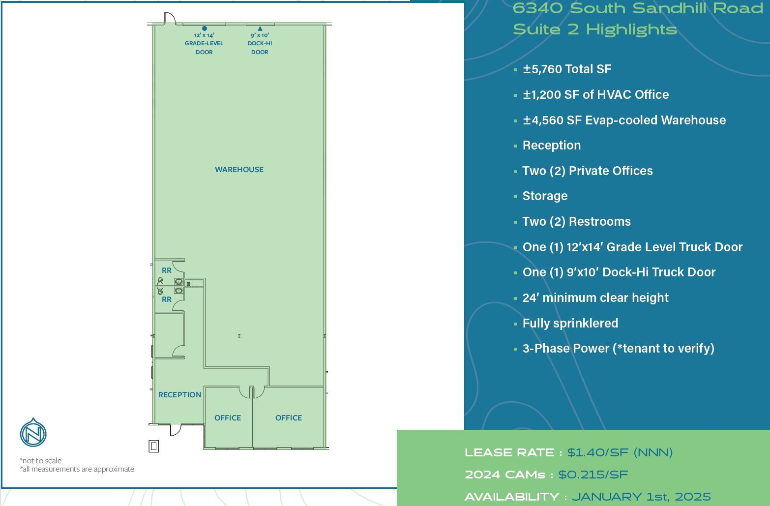 6320 S Sandhill Rd, Las Vegas, NV for lease Floor Plan- Image 1 of 5