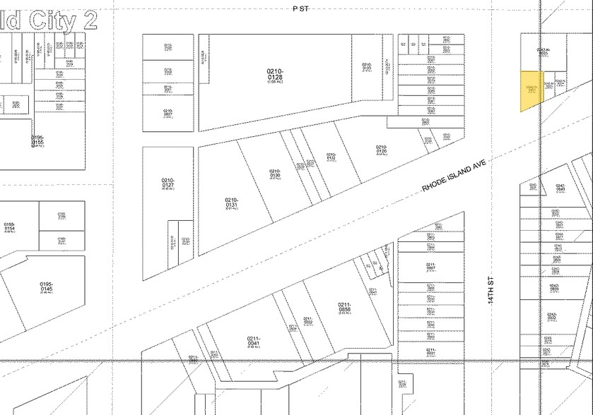 1401-1407 14th St NW, Washington, DC for lease - Plat Map - Image 2 of 2