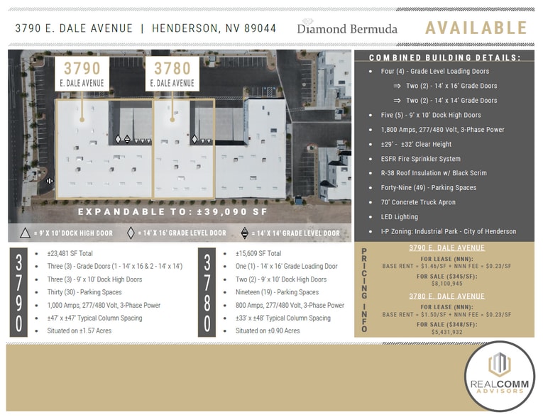 3790 E Dale Ave, Henderson, NV for lease - Building Photo - Image 2 of 9