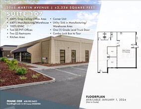 2065 Martin Ave, Santa Clara, CA for lease Building Photo- Image 1 of 1