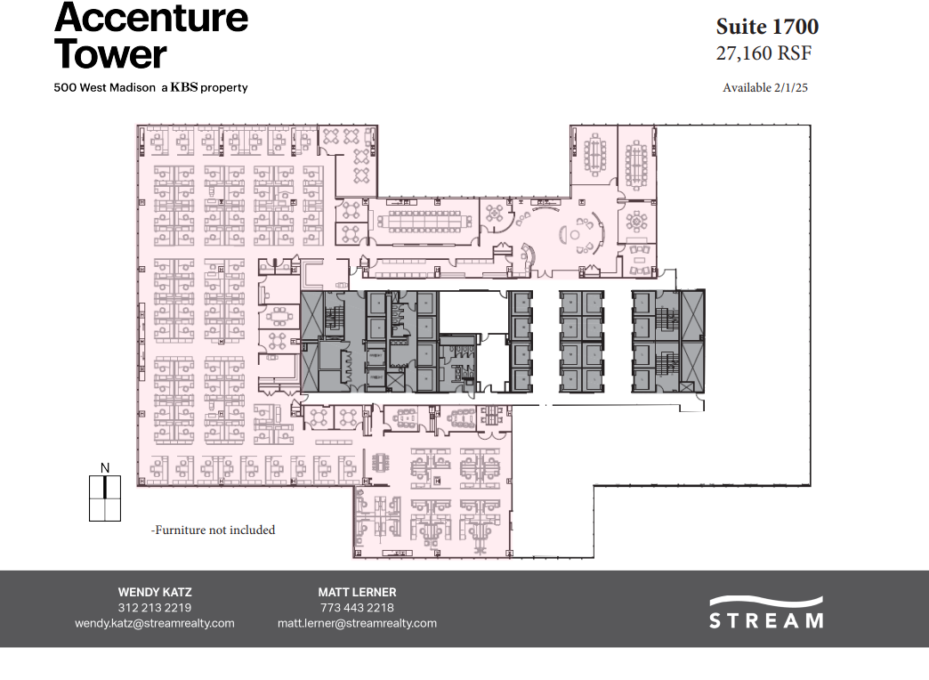 500 W Madison St, Chicago, IL for lease Floor Plan- Image 1 of 1