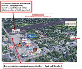 3601-3699 N Main St, Rockford, IL - AERIAL map view