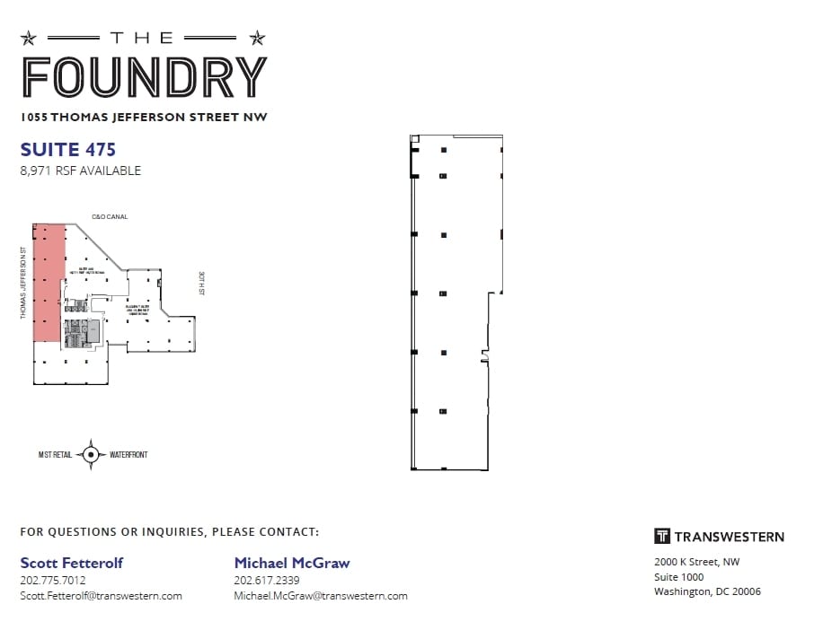 1055 Thomas Jefferson St NW, Washington, DC for lease Interior Photo- Image 1 of 1
